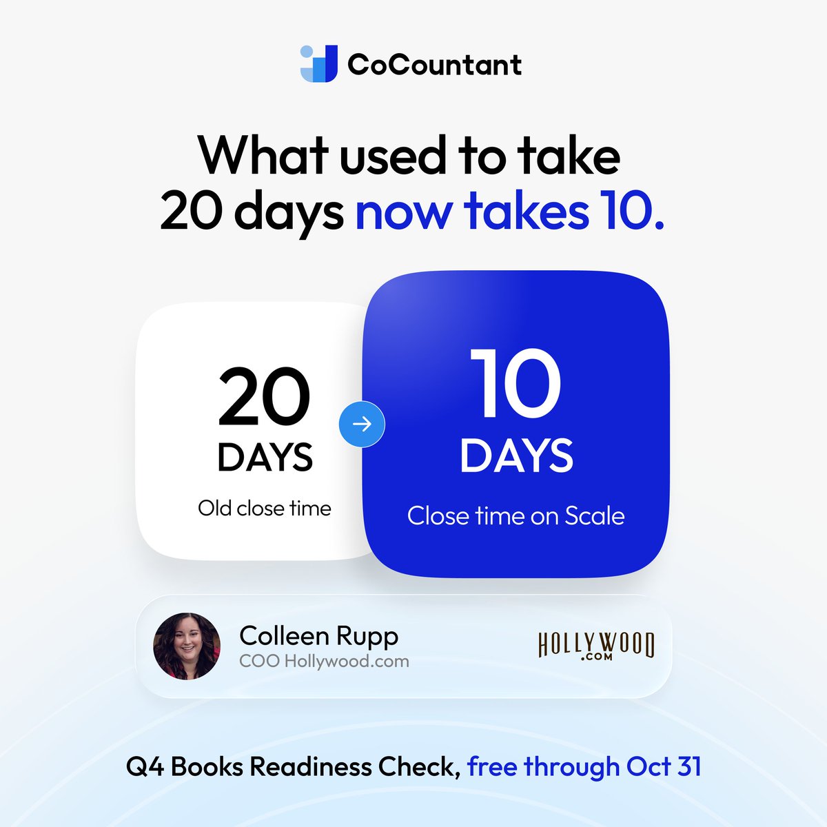 CoCountant's tweet photo. What could your business do with 10 extra days of financial clarity?

For https://t.co/8MdM3Au9c7, the monthly close used to take 20 days. With controller-led accounting and a more structured close process, that time was cut in half.

For businesses heading into Q4, faster financial reporting means less time waiting for last month's numbers and more time making decisions while they still matter.

Your business doesn't need to get simpler. Your close does.

Get your books Q4-ready with CoCountant's free Q4 Books Readiness Check, available through October 31.

https://t.co/kHwesjz2K5 

#Q4Readiness #MonthlyClose #ControllerLed #FinancialClarity #Bookkeeping #FinancialReporting #BusinessGrowth #CoCountant