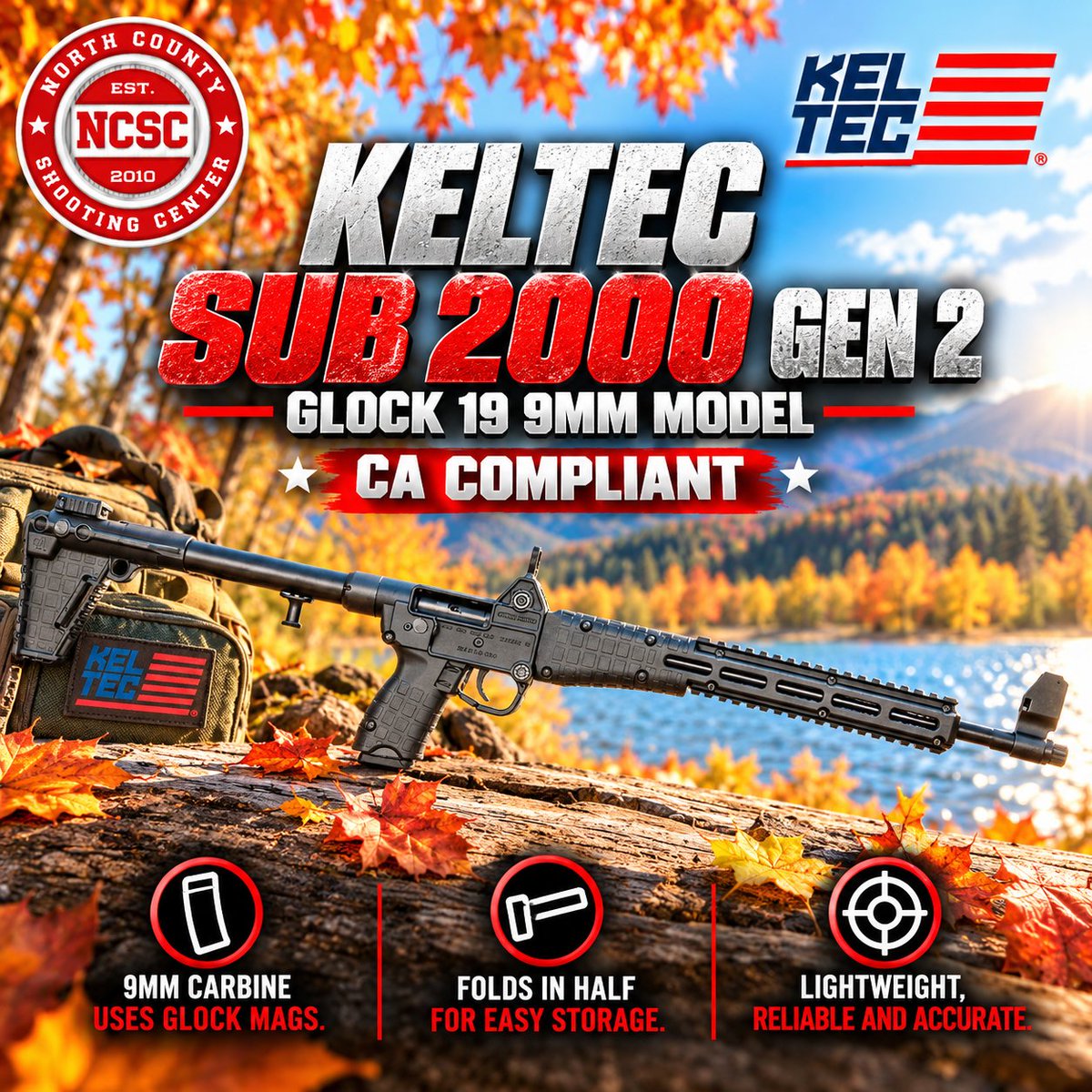 NorthCountySC's tweet photo. 🇺🇸 The KelTec Sub 2000 is such a unique, fun and reliable PCC.
☎️ 760.798.7300
@KelTecOfficial #KelTec #2A #Carbine #Rifle #Glock #Firearms #Guns #ShootingRange #GunRange #SanDiego https://t.co/CTRxZWlmum