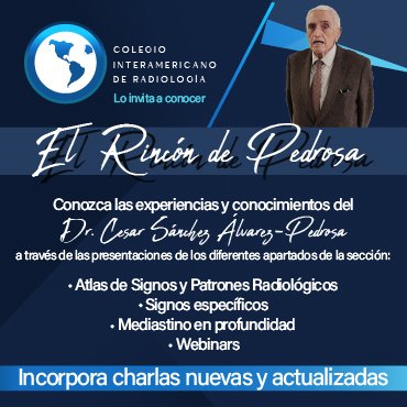 CIRsocial's tweet photo. 🌟 El Rincón de Pedrosa
El Prof. Dr. César Pedrosa comparte su visión experta sobre el Mediastino, con la claridad que lo caracteriza.
🔗 https://t.co/i5QlXuUv6u
#Radiología #Mediastino #CIR https://t.co/gdL4vvM92e