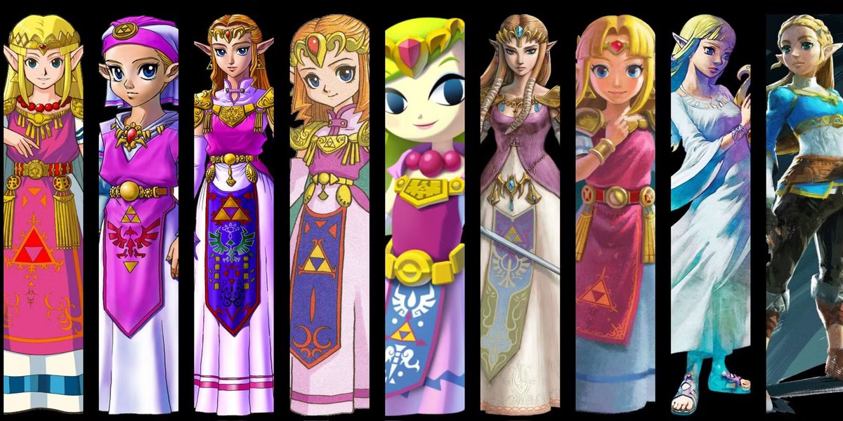 ZeldasBreakfast's tweet photo. Princess Zelda through the years ❤️ https://t.co/jMGZmIVFTc