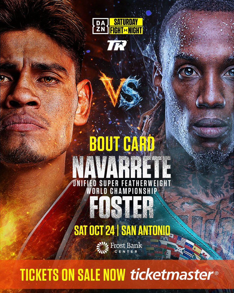 trboxing's tweet photo. LOADED. 

An early look at our San Antonio card 🏆🍿🏆

#NavarreteFoster | https://t.co/DrLB5s1ZZH https://t.co/LkTGhUIwM2