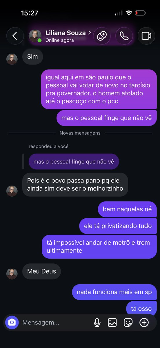 charmlxk's tweet photo. a gente realmente vive numa bolha pqp. a maior parte das pessoas da minha família sequer sabem que o tarcísio é um maluco https://t.co/iR8ouN0YdS