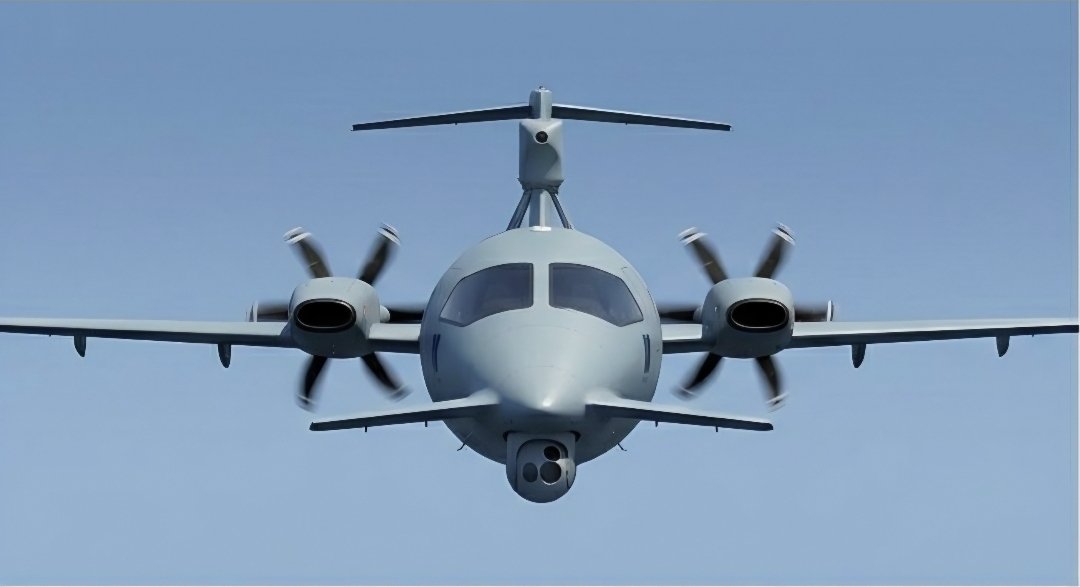 dertliadam1299's tweet photo. BAYKAR Piaggio P.180 Avanti AEW&C uçağı konsepti 🇹🇷

- 2×PT6A-68C 1600 BG Turboprop Motor
- Katlanabilir kanatlar
- ASELSAN AESA tabanlı ALP-200A Erken İhbar Radarı
- ASELFLIR-600 EOTS
- Gelişmiş Milli Veri Yönetim Sistemi
- Genişletilmiş iç hacim ve uzatılmış gövde ile veri işleme ve analizine gereken bilgisayarlar ve personel için yeterli alan