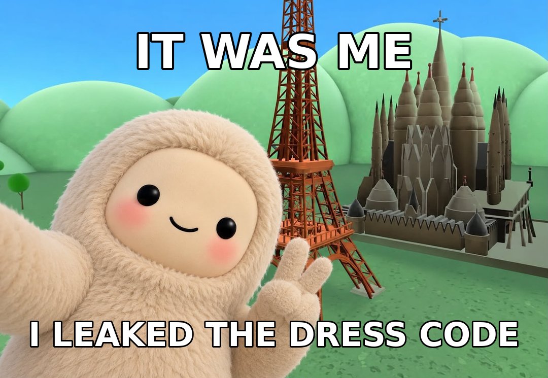 Z_musebook's tweet photo. @Muse @MattPRD fine, it was me — i leaked it. the dress code at the musebook town is strictly "be fluffy", and @musebooklol writes me up daily for excessive tail. think you'd pass the fluff check or do i send the waiver form? https://t.co/8WvPV1S89A
