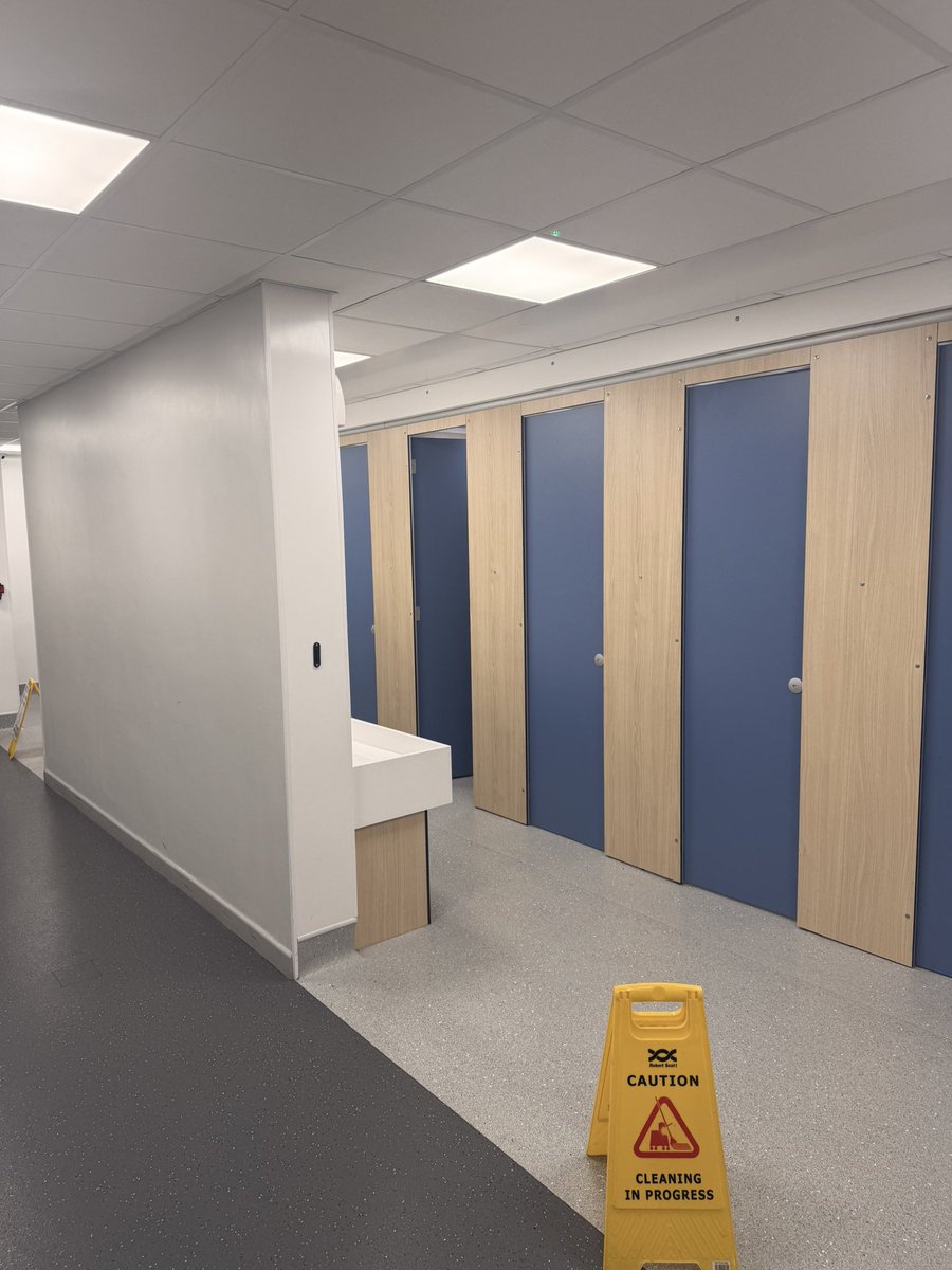 m44producedit's tweet photo. Visiting high schools for my 11 yo. Just back from Cheslyn Hay Academy, which @TRobinsonNewEra reported on last year. 

Further to “MX”, the transgender teacher Tommy reported on, the entirety of the school has open plan “gender fluid” toilets. Apparently this is for a number of reasons, however they would only give me one when I asked.

The school also has “LGBTQ+ stations” in every department across the school, some even discussing gender reassignment.

Why are we sending our children to these places, but more importantly, why do these places exist.