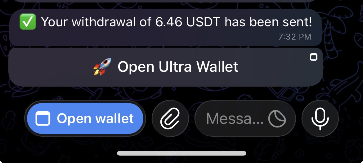 DelightAlphaa's tweet photo. Free 6$ that I used to test the platform withdrawal has landed 

It’s freaking paying  guys join UltraWallet 

Proof of payment below 

Omo and I have 300$ plus haa see big win 😭

If you haven’t joined omo you are missing out 

Join here 👇👇

https://t.co/77Y1OFFteU https://t.co/LwZWy0YD14