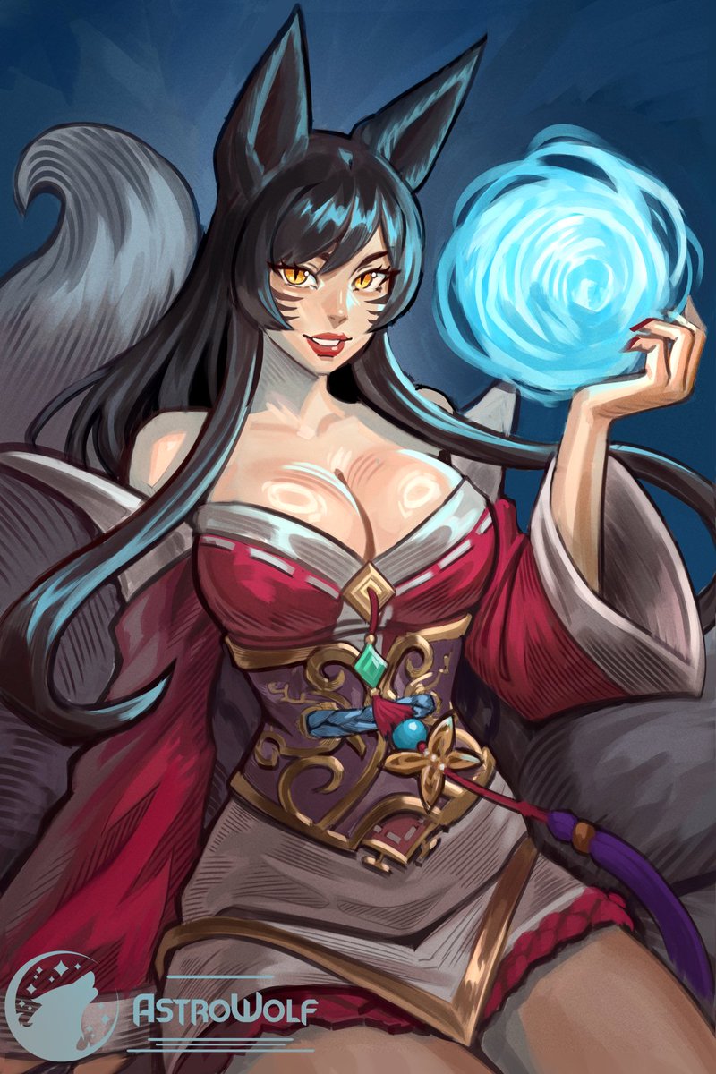 Astro_Wolf_Art's tweet photo. Ahri from League of Legends https://t.co/xVVhBnH96j