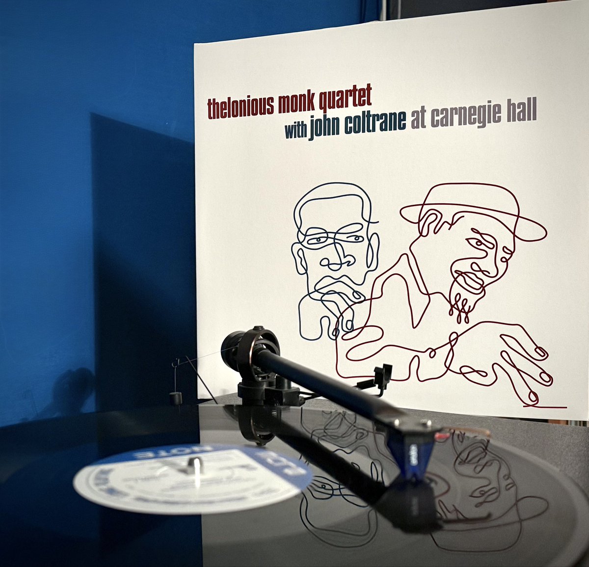 TrJiri's tweet photo. Thelonious Monk Quartet
with John Coltrane at Carnegie Hall
feat. Ahmed Abdul-Malik, Shadow Wilson
1957 / 2017 @bluenoterecords 
Now playing jazz on vinyl
#JohnColtraneCentennial #Coltrane100 https://t.co/rhRX6Nllmf