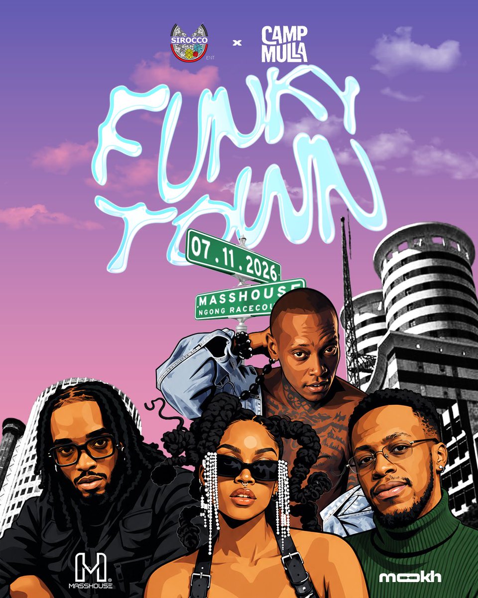 ShemaTheDJ's tweet photo. A trip down memory lane with @CampMulla
ποΈ 07.11.2026
π MassHouse, Ngong Racecourse
Get your tickets ποΈ
https://t.co/Fcc3lsOot6
#FunkyTown #254low #CampMulla #Nairobi #Siroccoent https://t.co/1WUhWwEH3D