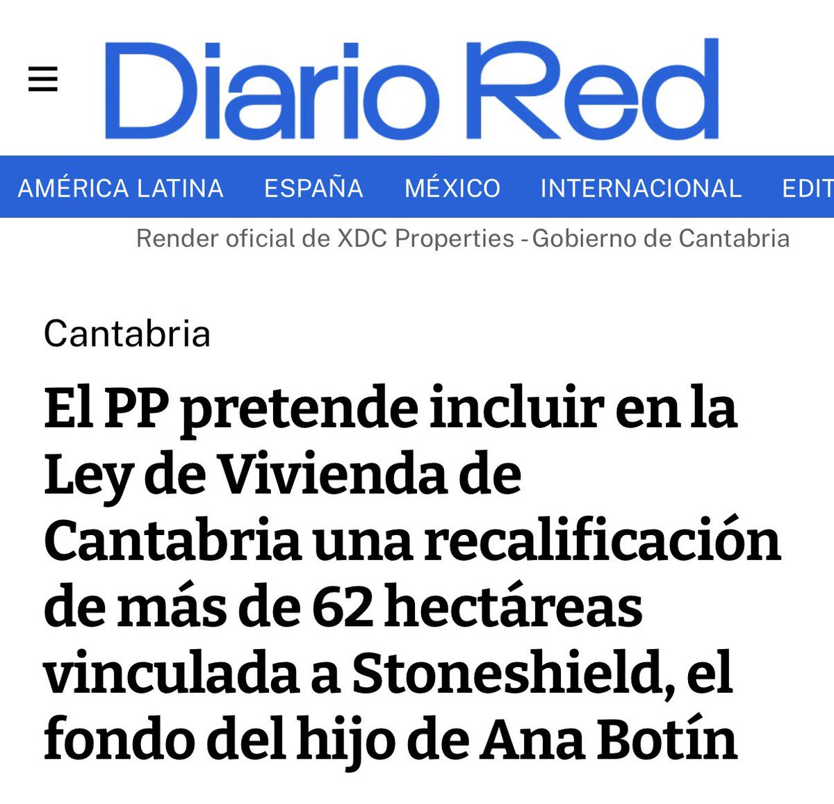 DinaBousselham's tweet photo. Felipe Morenés, hijo de Ana Botín, estuvo en Lone Star hasta 2017 y después montó su propio fondo, Stoneshield, con sede en Luxemburgo. Esto quiere hacer el PP de Cantabria para empujar su negocio. https://t.co/i2vcOABir5