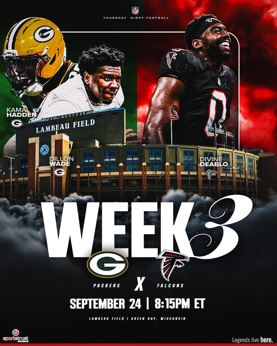 _SportsTrust's tweet photo. TNF at Lambeau🔥
#LegendsLiveHere https://t.co/fVkrO1mtfA