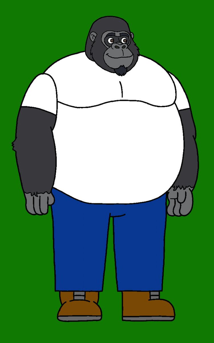 ZoopMonkey's tweet photo. Happy World Gorilla Day! Meet Babu the Giant Security Bouncer Gorilla https://t.co/ckieZchKZk