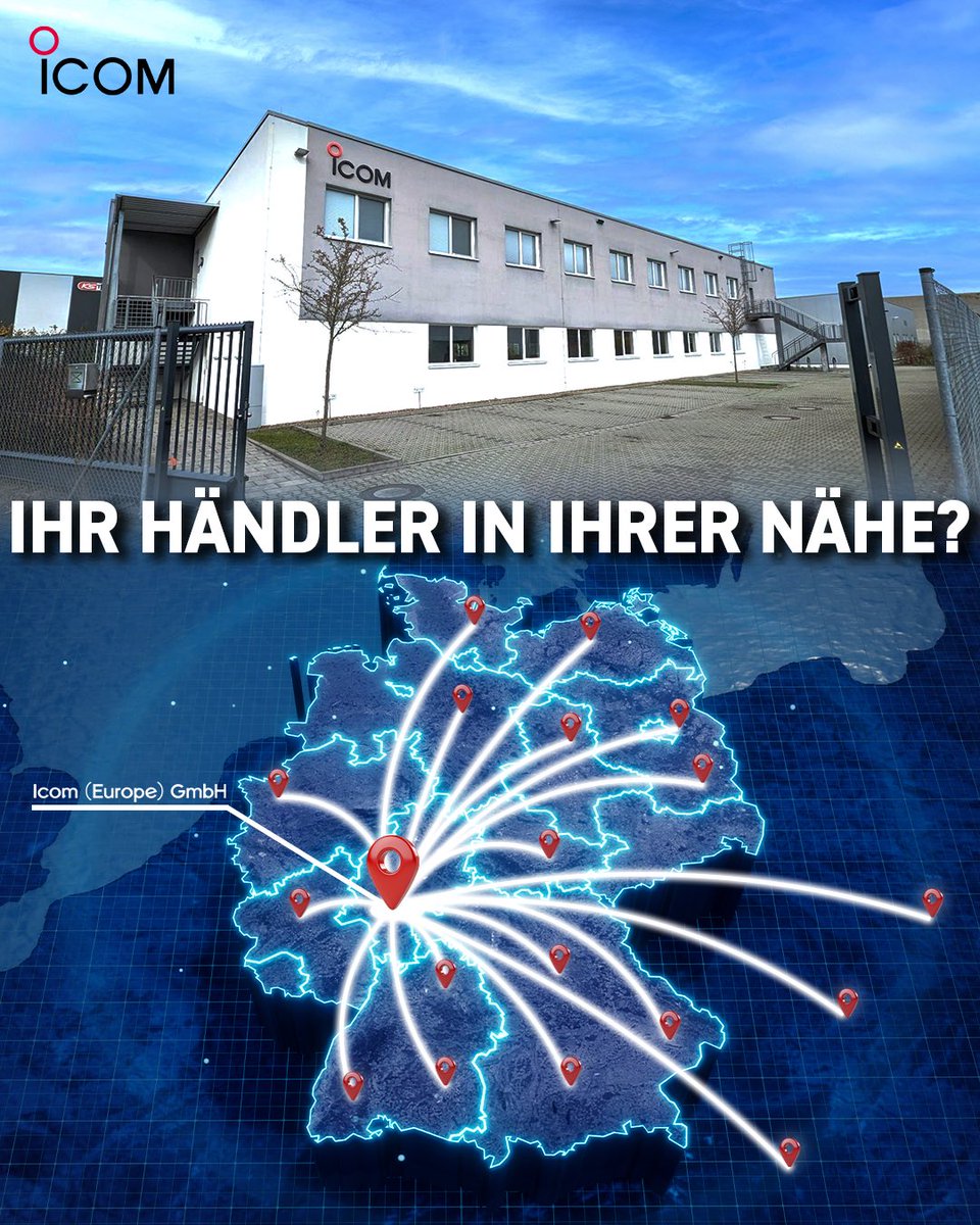 icomeurope1's tweet photo. 📍 Icom-Funkgeräte in Ihrer Nähe entdecken
Vielleicht ist auch einer in Ihrer Stadt dabei!
Mit unserer Händlersuche finden Sie den passenden Ansprechpartner in wenigen Klicks.
👉 Jetzt Händler finden: https://t.co/xceq26PQ6I
#Icom #betrieb #Marine #Funkgeräte #Amateurfunk https://t.co/ffxNFj0wZD