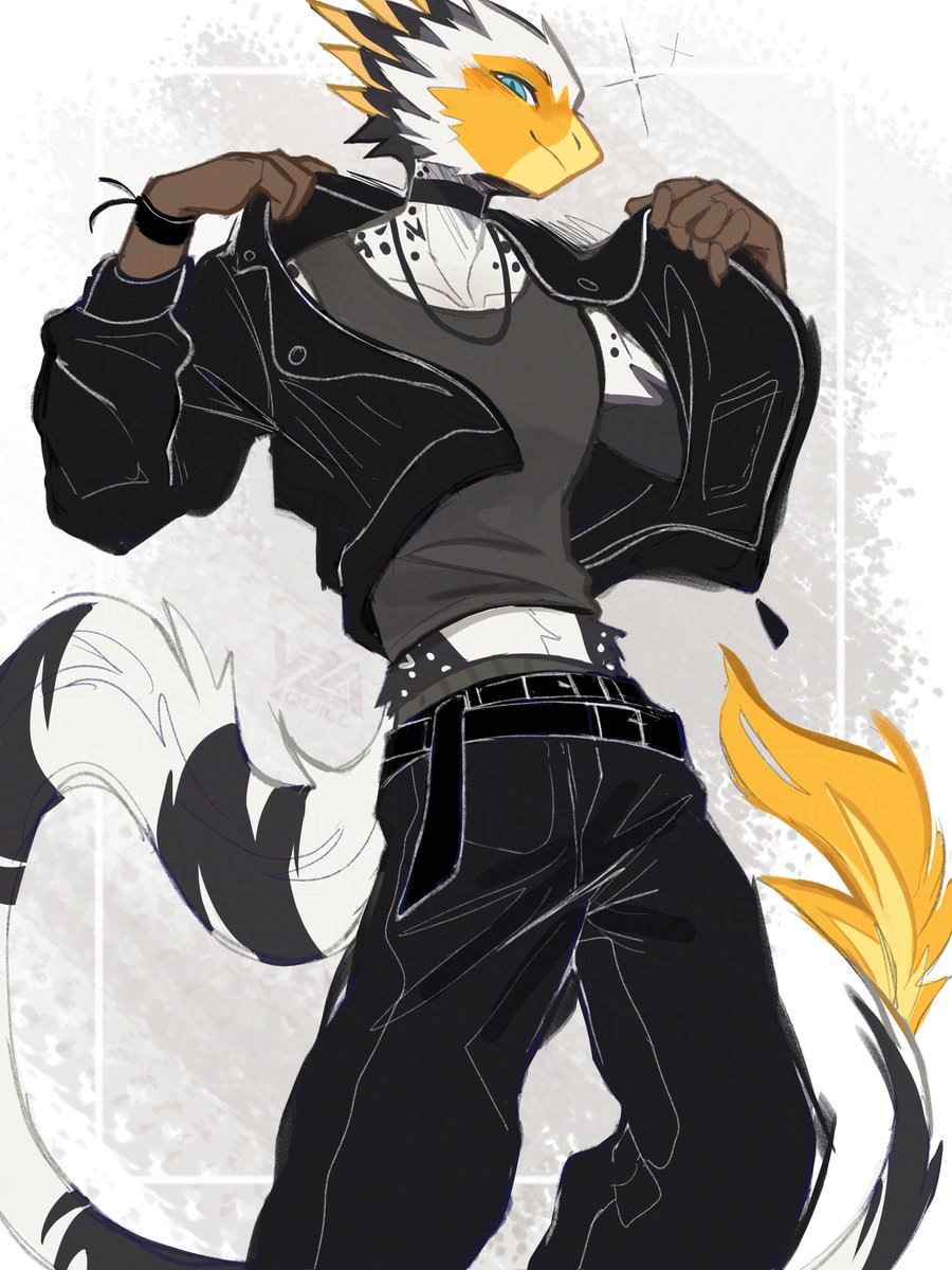 YZAquill's tweet photo. black suits him @BlepfirePhoenix 🦖🖤 https://t.co/I2dfTvVsvn