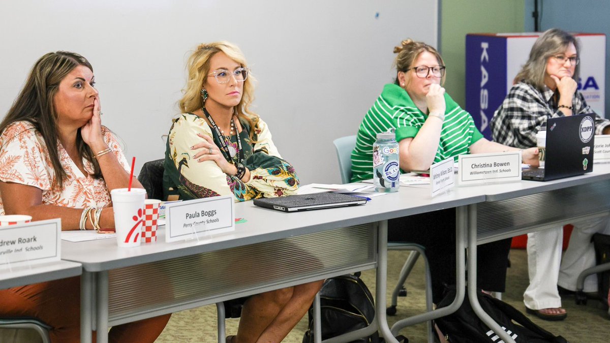 KASAEdLeader's tweet photo. Today our committee dug into attendee feedback from KASA 2026, asking what to keep, what to question, and what to imagine before a single session for #KASA2027 gets planned. KY's school leaders told us what they need. Now we build it. Save the date July 21-23. https://t.co/nVuKel6kQs