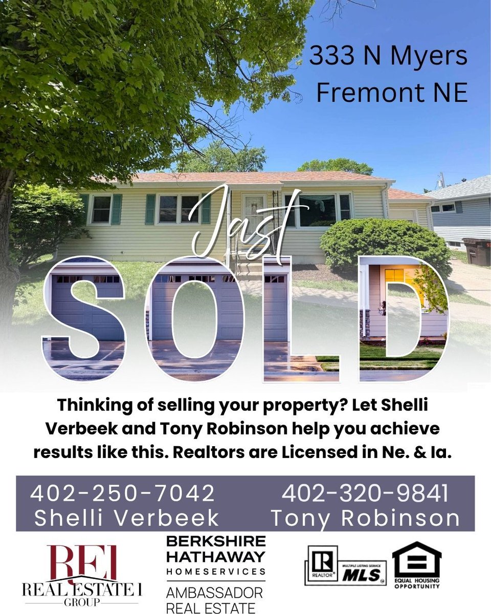 shelliverbeek's tweet photo. 🏡 JUST SOLD | 333 N Myers St, Fremont, NE

This closing has a story behind it—one of patience, hard work, and a seller willing to make a thoughtful decision.

We listed this home about a year ago, and the seller later chose to take it off the market. We stayed in touch,... https://t.co/cZRbWUfMno