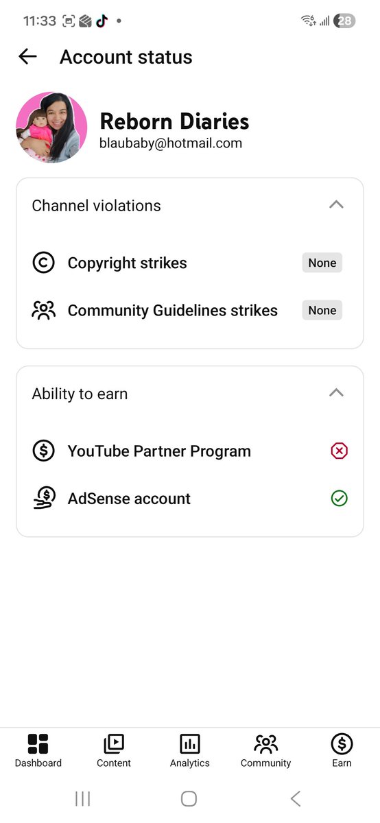 AC15912733's tweet photo. This is the last letter I received from youtube . I would like to address that it was mentioned by Jefree that my appeal was definitely rejected due to policy non compliance. So I searched it up as to what this means. This means when a youtuber has broken community guidelines, terms of services or monetization rules. I have looked at all of these and am in compliance to all the policies mentioned. I violated nothing. So I am asking @TeamYouTube to please look at this again.