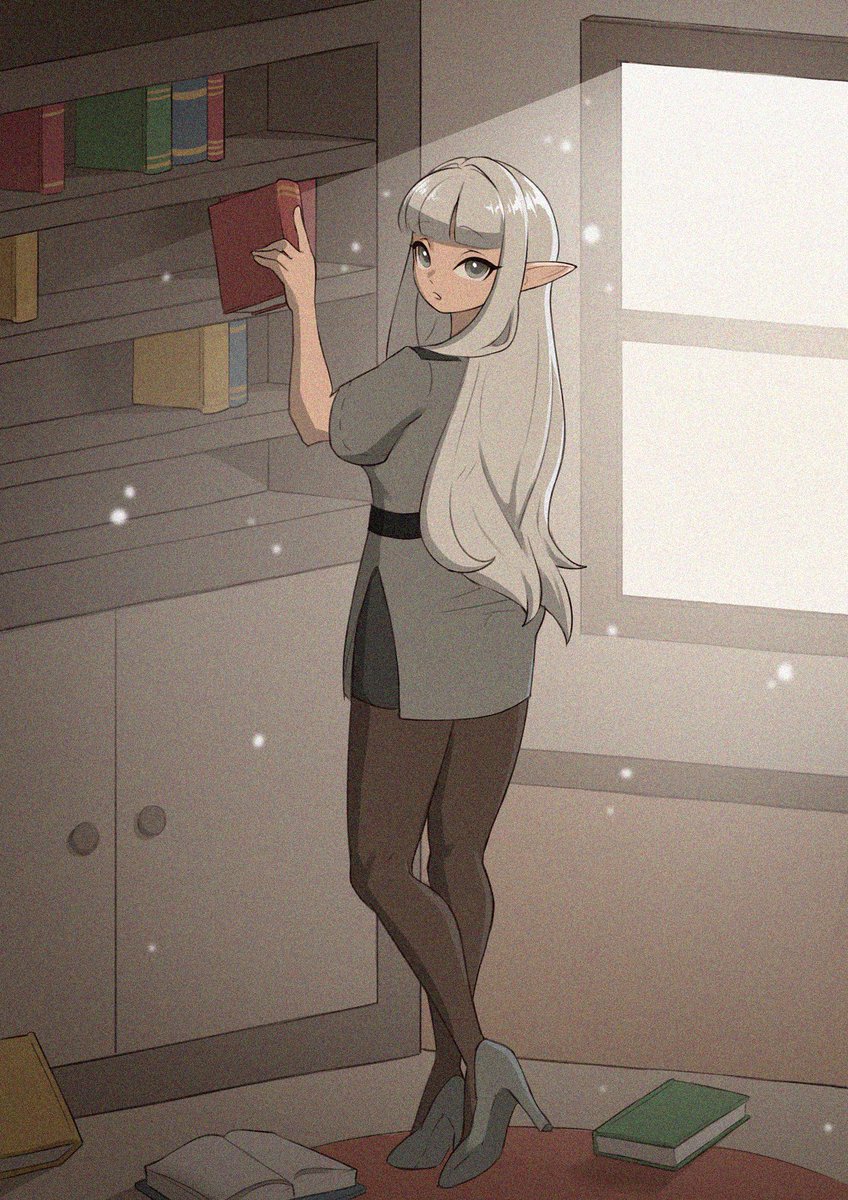 artstudioforenz's tweet photo. a magical elf lady stacking up books😋....

 #Elf #ElfGirl #AnimeArt #DigitalArt #OriginalCharacter #OC #Library #Books #Fantasy #AnimeGirl #WhiteHair #ArtTwitter #ArtistsOnTwitter #Illustration #Art #FYP https://t.co/J8q7rM1jIq