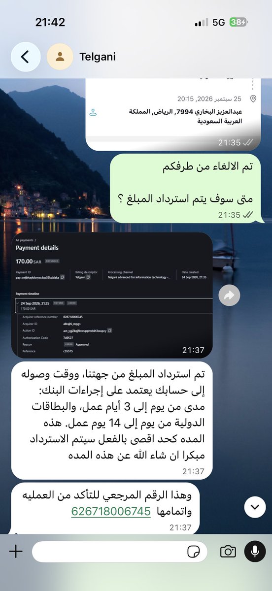 ADN_otaibi's tweet photo. @alialfehaid4 
@mkinzy 
@TelganiCare 
@telgani 

الاخوة الكرام في تلقاني
الاخ علي الفهيد
الاخ المكينزي 

ما يحدث في تلقاني امر غير مقبول ، للاسف خدمه العملاء سيئة والتجاوب بطيئ جدا وعند الطلب تتاخر السيارة في التوصيل عن الموعد المحدد اكثر من ساعه 

الامر يحتاج تدخلكم https://t.co/B1fQLBupL4