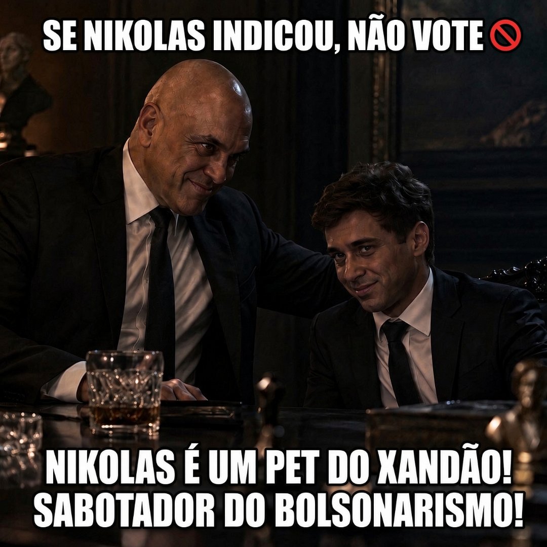 joao8_32_JB's tweet photo. nikolas e Salles do partido NOVO🍊 agem para proteger o Xandão https://t.co/4xuFtrqLjz
