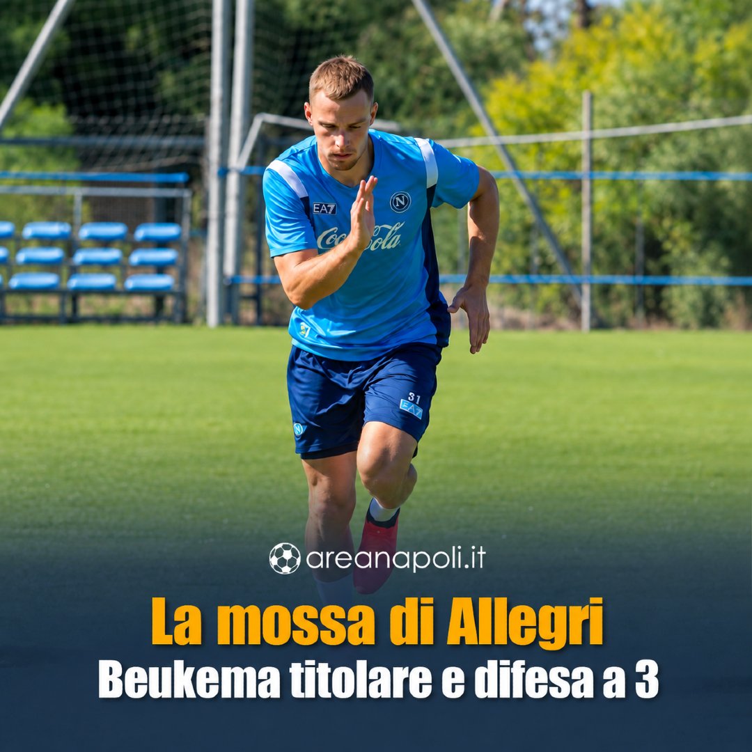 areanapoliit's tweet photo. 👀 #Beukema titolare, #Allegri prepara la grande novità: @SSCNapoli con la difesa a 3?
Sam Beukema ha pienamente recuperato dai problemi fisici e, alla ripresa del campionato, potrebbe finalmente prendersi una maglia da titolare contro il @Frosinone1928 .
⚽ Ma la vera novità potrebbe essere tattica: Massimiliano Allegri sta pensando al passaggio alla difesa a tre, con Beukema a destra, #Rrahmani al centro e Rafa #Marin a sinistra.
🔥 Il modulo che il tecnico avrebbe in mente è il 3-4-1-2: una possibile svolta per il Napoli alla ripresa del campionato.
LEGGI QUI 👉 https://t.co/Axnia8feZY