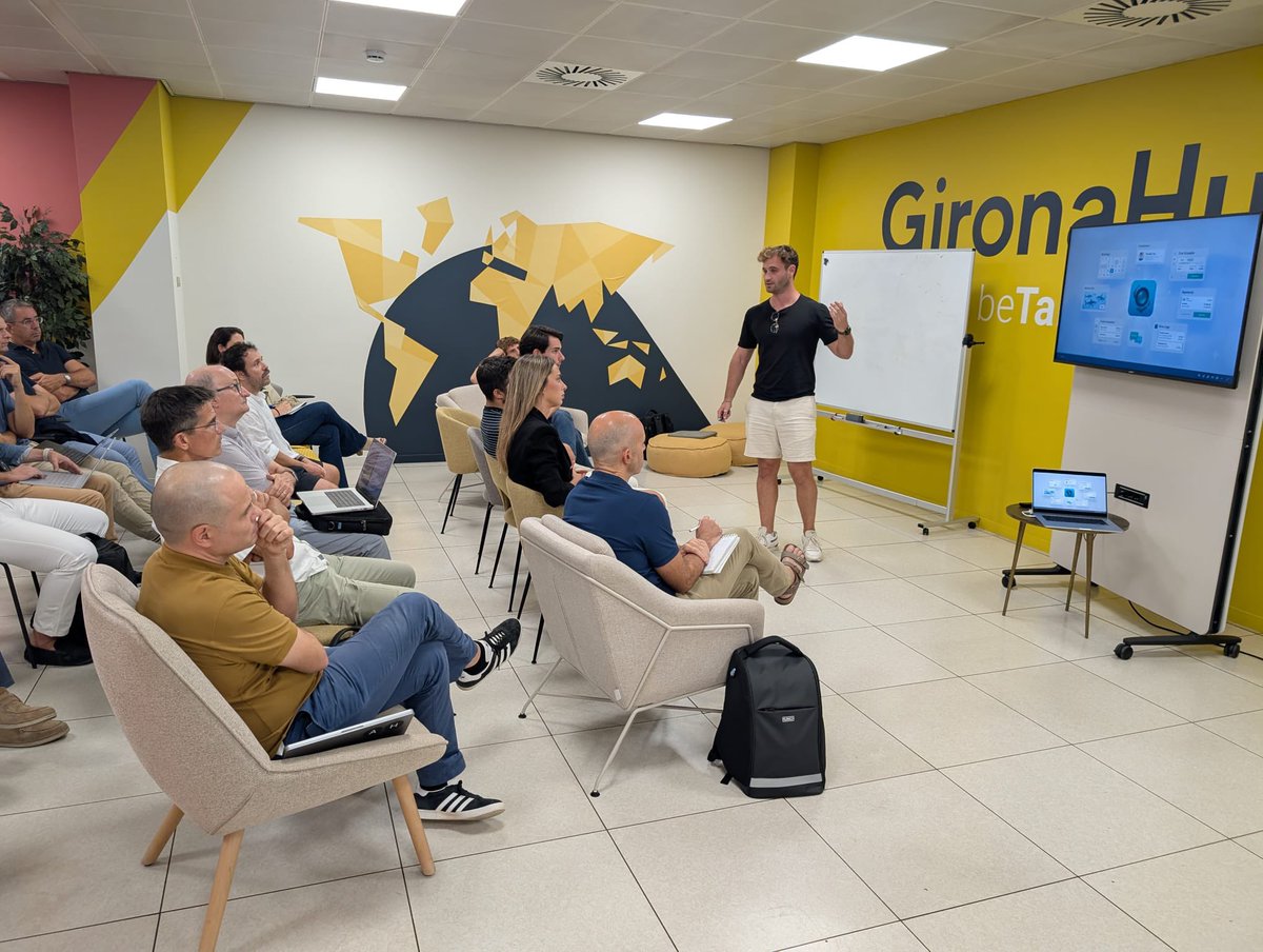 XarxaBagi's tweet photo. ✈️ Moments del primer Fòrum d’Inversió de la temporada al @GironaHub, amb les startups Tensor Medical, Thalio i Reusa com a protagonistes.

Talent, innovació i noves oportunitats d’inversió des de Girona.

#BAGI #Girona #Startups #GironaHub https://t.co/PpUPZsdpEi