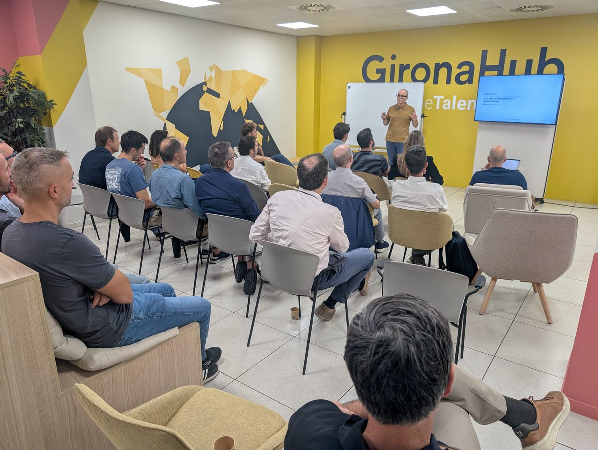 XarxaBagi's tweet photo. ✈️ Moments del primer Fòrum d’Inversió de la temporada al @GironaHub, amb les startups Tensor Medical, Thalio i Reusa com a protagonistes.

Talent, innovació i noves oportunitats d’inversió des de Girona.

#BAGI #Girona #Startups #GironaHub https://t.co/PpUPZsdpEi