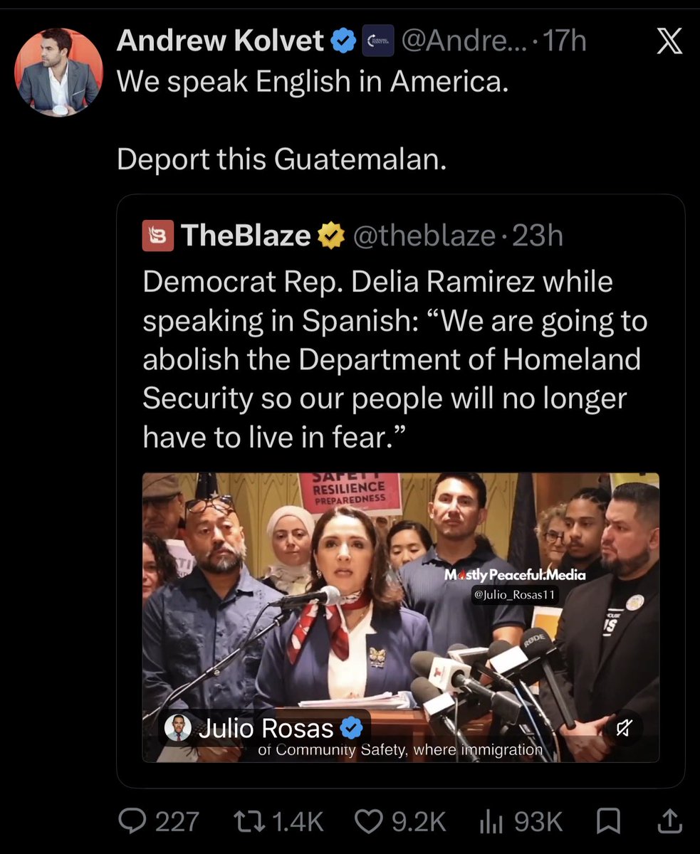 RyanGooselingNY's tweet photo. @MaElviraSalazar MAGAs thoughts on not speaking English. https://t.co/7cyTt5cnyU