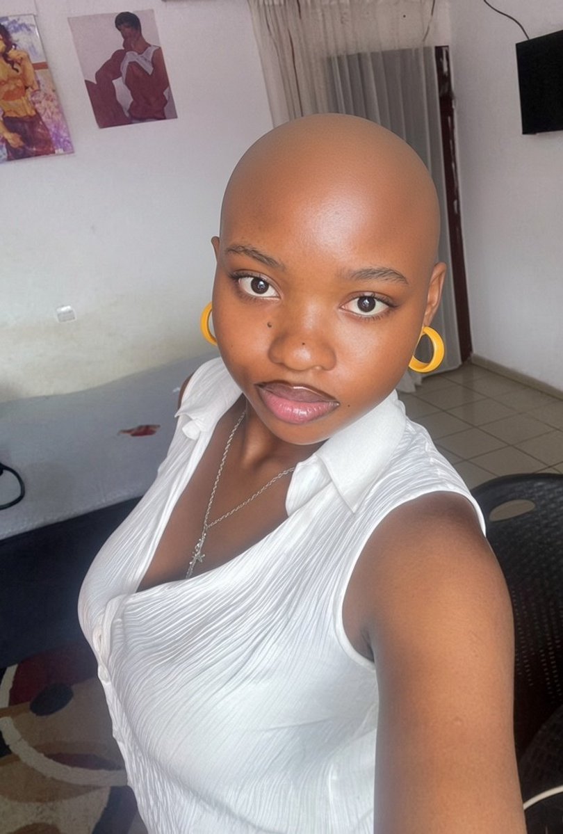 guzu_p's tweet photo. Stop all this chochocho, you chameleon.

Woman wey dey put paint for face and wear dead woman hair for Vietnam out of low self-esteem in order to boost her self confidence no supposed dey call man ugly.

If dem born your mama well, remove your makeup, wig, and filter and face me man to man.

Senior man on wig.