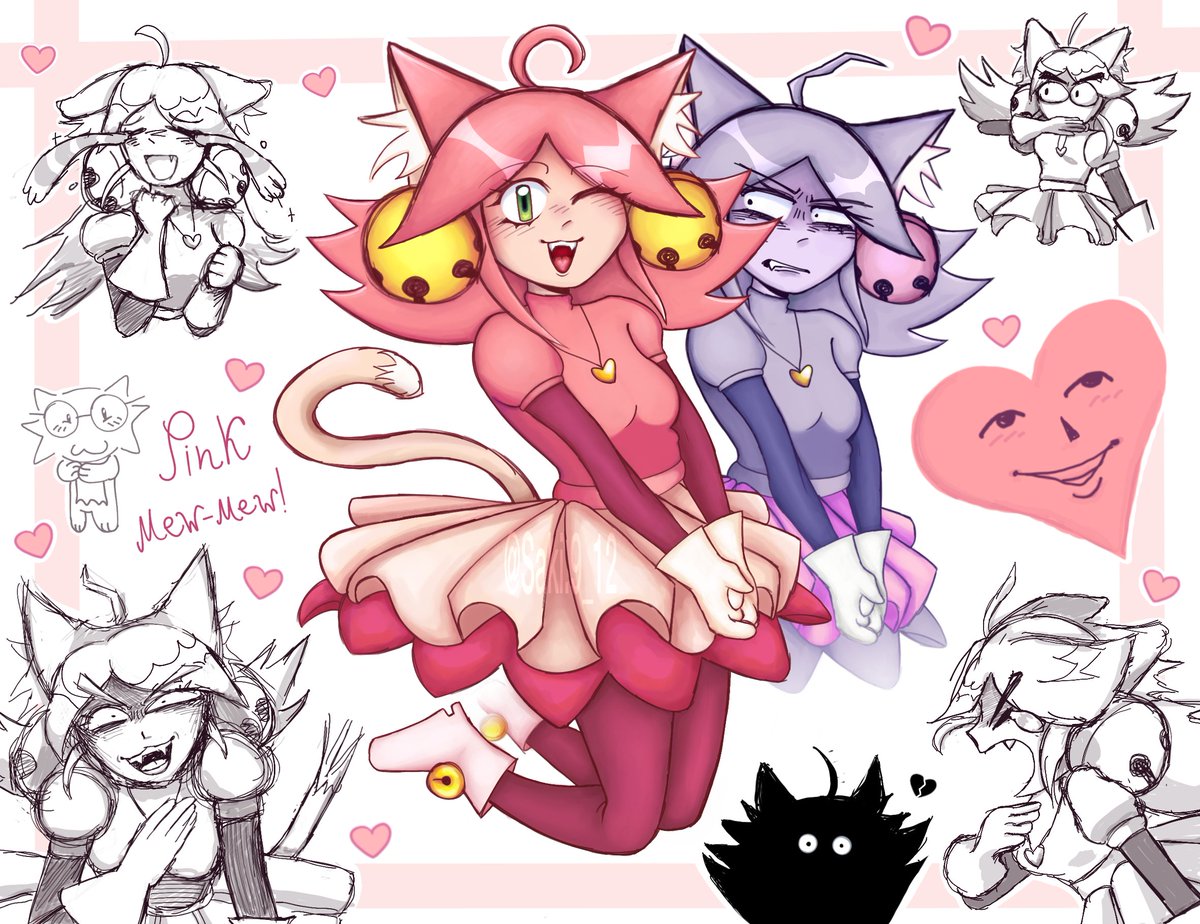 Saki9_12's tweet photo. CUTIE PINK MEW MEW!!! >_<
#deltarune #pinkdeltarune #deltarunefanartㅤㅤㅤㅤ https://t.co/CXMa4oCM39