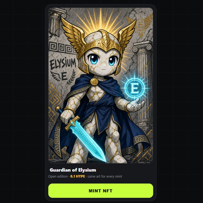 Elydex_hl's tweet photo. Make your first swap and mint your first NFT on @Enter_Elysium.

💙 https://t.co/IBASBVdzub