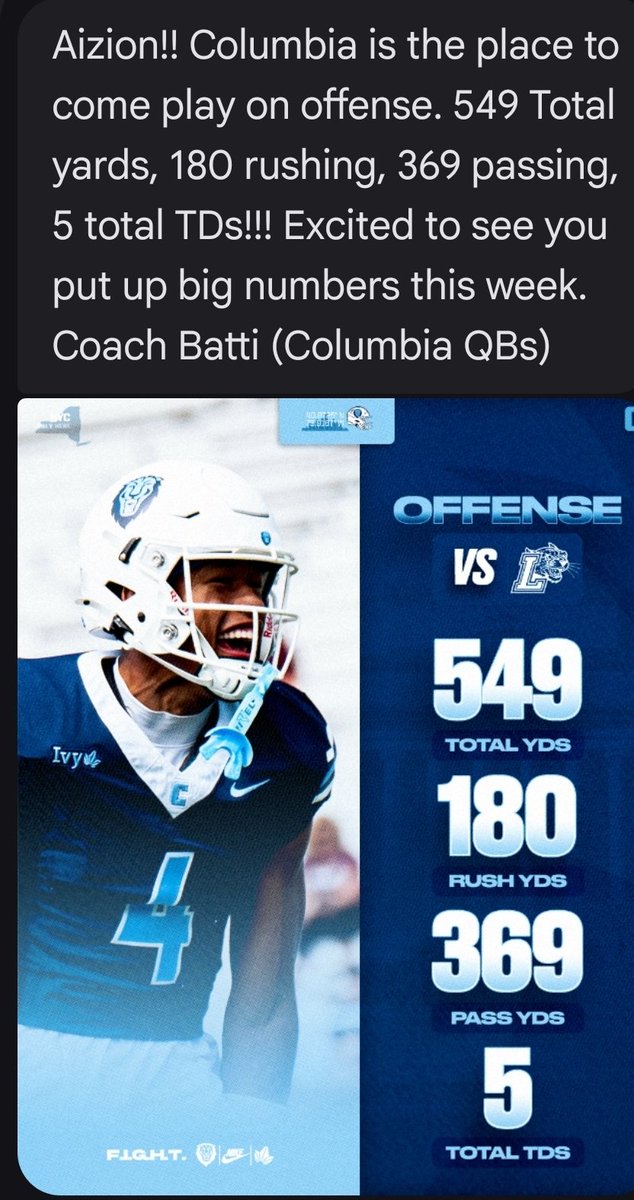 AizionSandy15's tweet photo. Thanks @Coach_Batti  for checking in this week.

@RealNews102 @PrepRedzoneFL
@CenFLAPreps @QBHitList
@QBUniverseQBU @TheQBEngineer @Elite_2028QBs @FLPrepVarsity @CoachJakeOwens9 @BrandonWiggin17 @RonnellSandy https://t.co/XfOqf3QaLW