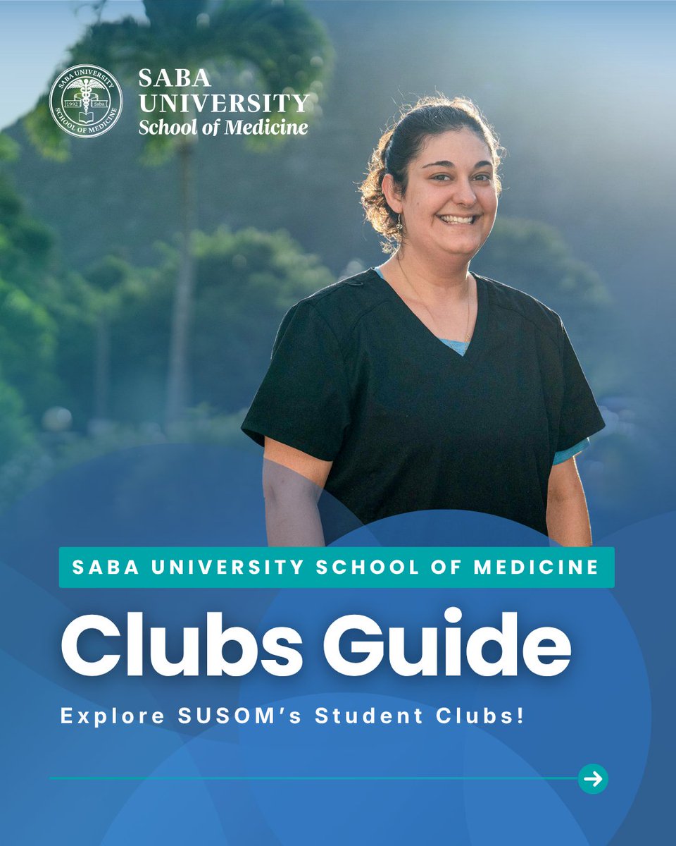 sabamedschool's tweet photo. #MedSchool is about more than just studying, it’s about finding your community! 💙
Student clubs at #SabaMedSchool give every #FutureDoctor a place to build leadership skills, explore new passions and stay balanced.
Which club are you joining this semester? Let us know! 👇 https://t.co/81U85iEvK5