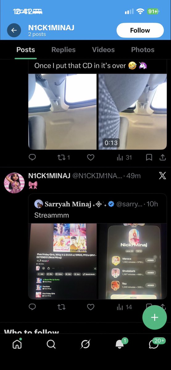 GirlBSerious's tweet photo. @JheneHQ @theegreenprintt @Javarianisugly Why is your friend making fake profiles of Nicki Minaj pretending to be her? https://t.co/ZBQRESAPty