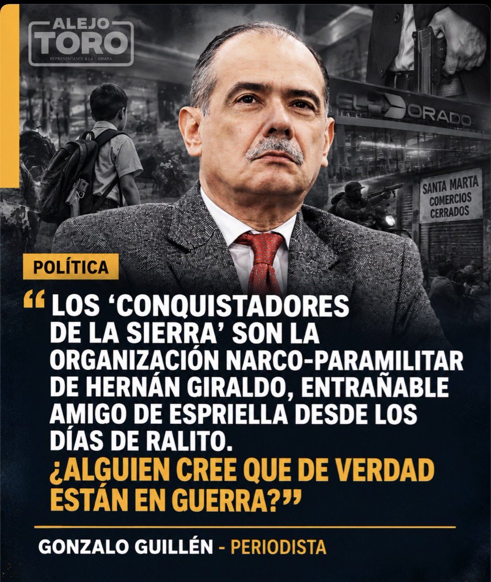 AlejoToroAnt's tweet photo. Hace poco la periodista Salud Hernández para Revista Semana le preguntó a Alias Pinocho comandante de Conquistadores de la Sierra Nevada si habían votado por Cepeda y él aseguró que lo hicieron por Abelardo de la Espriella ¡Son datos y hay que darlos! https://t.co/BxJEKm3VvM