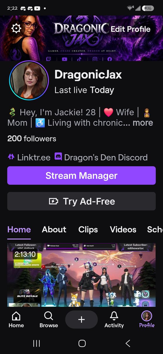 DragonicJax's tweet photo. WE DID IT, DRAGON’S DEN! 

We hit 100 Discord members &amp; 200 Twitch followers! 

Thank you all for the incredible support! A SUBATHON is coming soon—details to follow! 

Next goals: 250 followers &amp; 10 consistent subs by year-end. 

Let’s smash them together! https://t.co/aNNNDrIF2s
