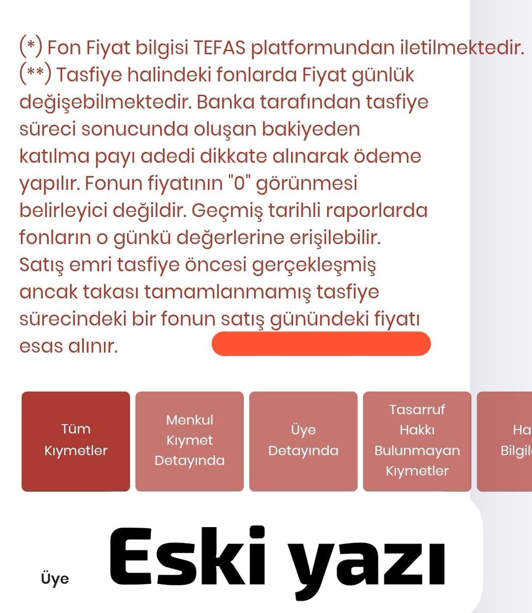 CagriB26816's tweet photo. #MKK EKRANINDA GÖRÜNEN YAZI DEĞİŞTİ AMA..
İlk başta yazan zaten hatalıydı çünkü satış günündeki fiyat değil SONRAKİ FİYAT baz alınır. Bu kafa karışıklığını gidermek için revize edildiğini düşünüyorum. #Pblk olanları etkileyecek, geçmişe dönük bir kanun değişikliğinin yapılacağını düşünmüyorum. Kaos teorileri üretmek kimseye fayda sağlamaz.
#Tera #thf #fon #fonmağdurları #TeraFonMağdurları #spk #borsa