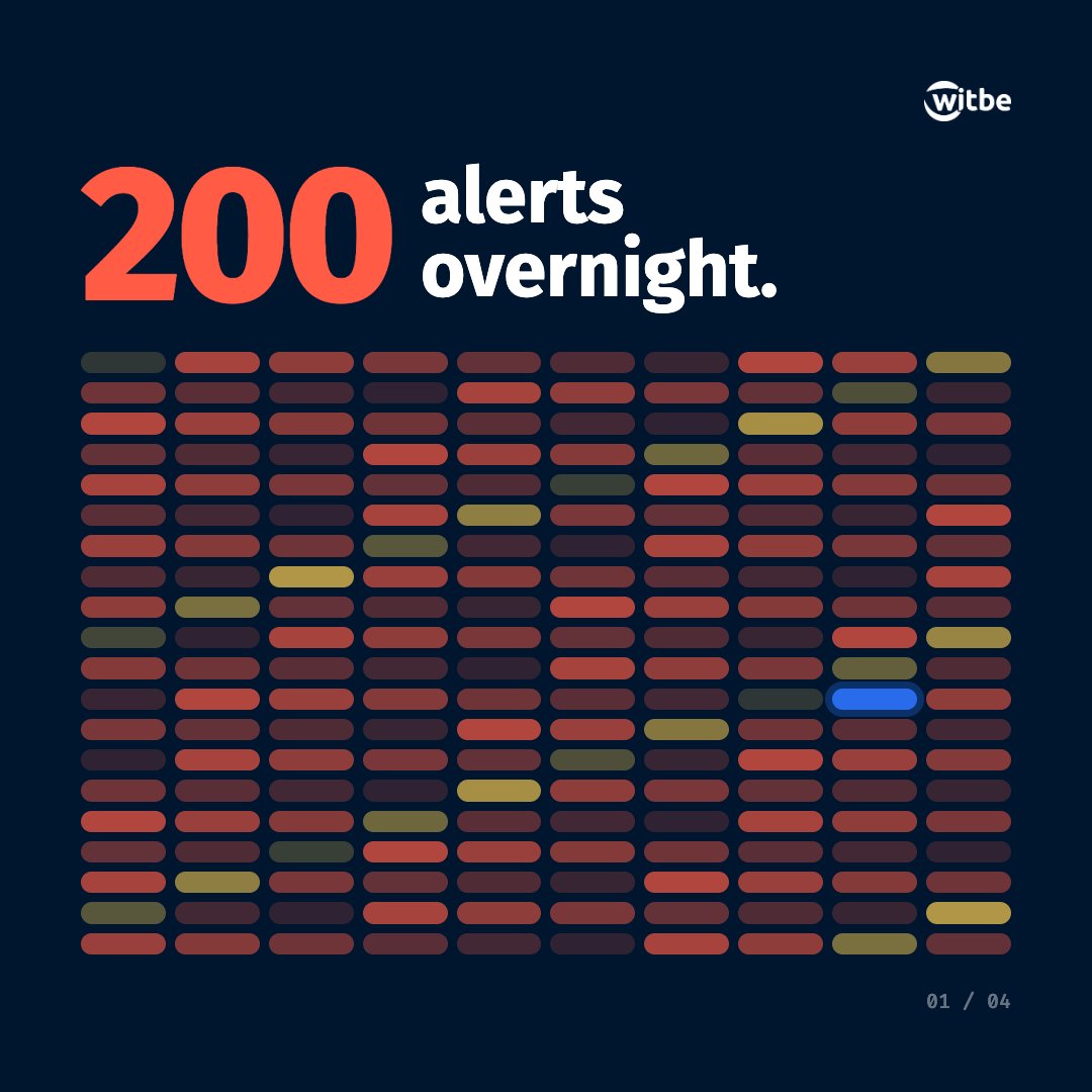 witbe's tweet photo. What if your NOC queue only held the alerts worth acting on? 🎯

Witbe pairs agentic AI with deterministic logic. False positives out. Real issues in, backed by video evidence from real devices.

From noise to signal for a faster MTTR.

Book a demo 👉 https://t.co/eu34YaQvHu https://t.co/icWZFipn8Y