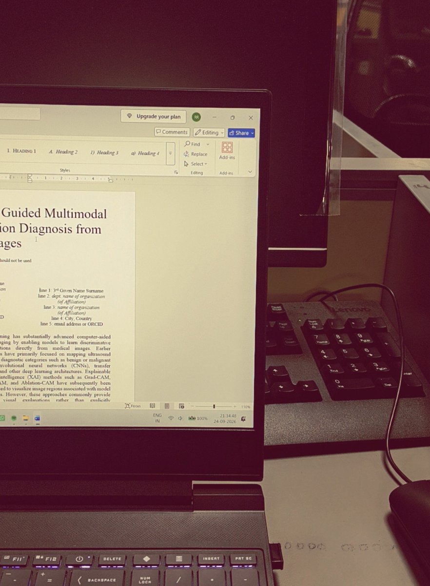 ridddhhimaaa's tweet photo. Day 13 | No tech progress, but somehow progress.

Apparently, writing my first research paper counts as productivity too. Who knew?

First research paper in progress. Sharing updates soon. https://t.co/WrGlGuYBwJ