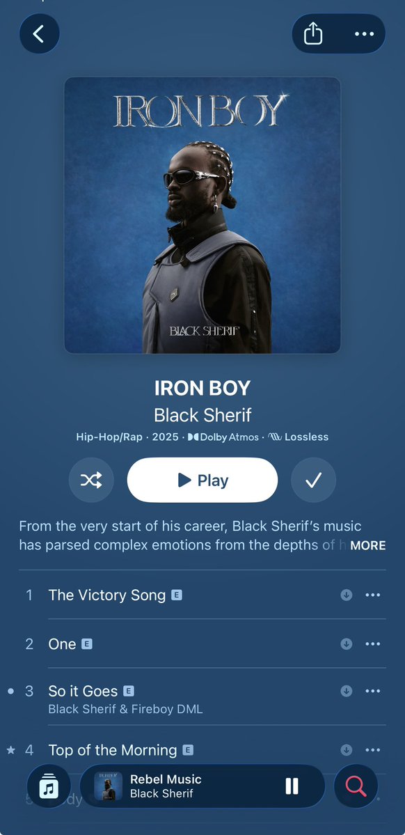 Official_clev's tweet photo. This album has no bad song. 10/10 from start to finish 🇬🇭 🔥 https://t.co/pmnIaqCXcE