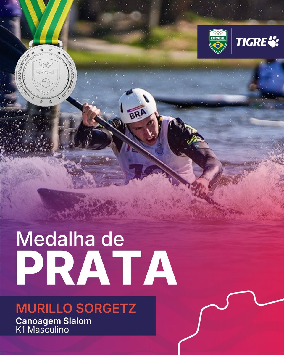 timebrasil's tweet photo. É PÓDIO NA CANOAGEM SLALOM! 🇧🇷🔥🥇🥈🥉

Nossos atletas da Canoagem Slalom deram um show e garantiram medalhas para o Time Brasil nos Jogos Sul-Americanos Santa Fé 2026!

Parabéns, brabos! 👏

📸 @rafaelreichert/COB

#TimeBrasilEmSantaFé #CanoagemSlalom #Tigre https://t.co/1m93KJcMna