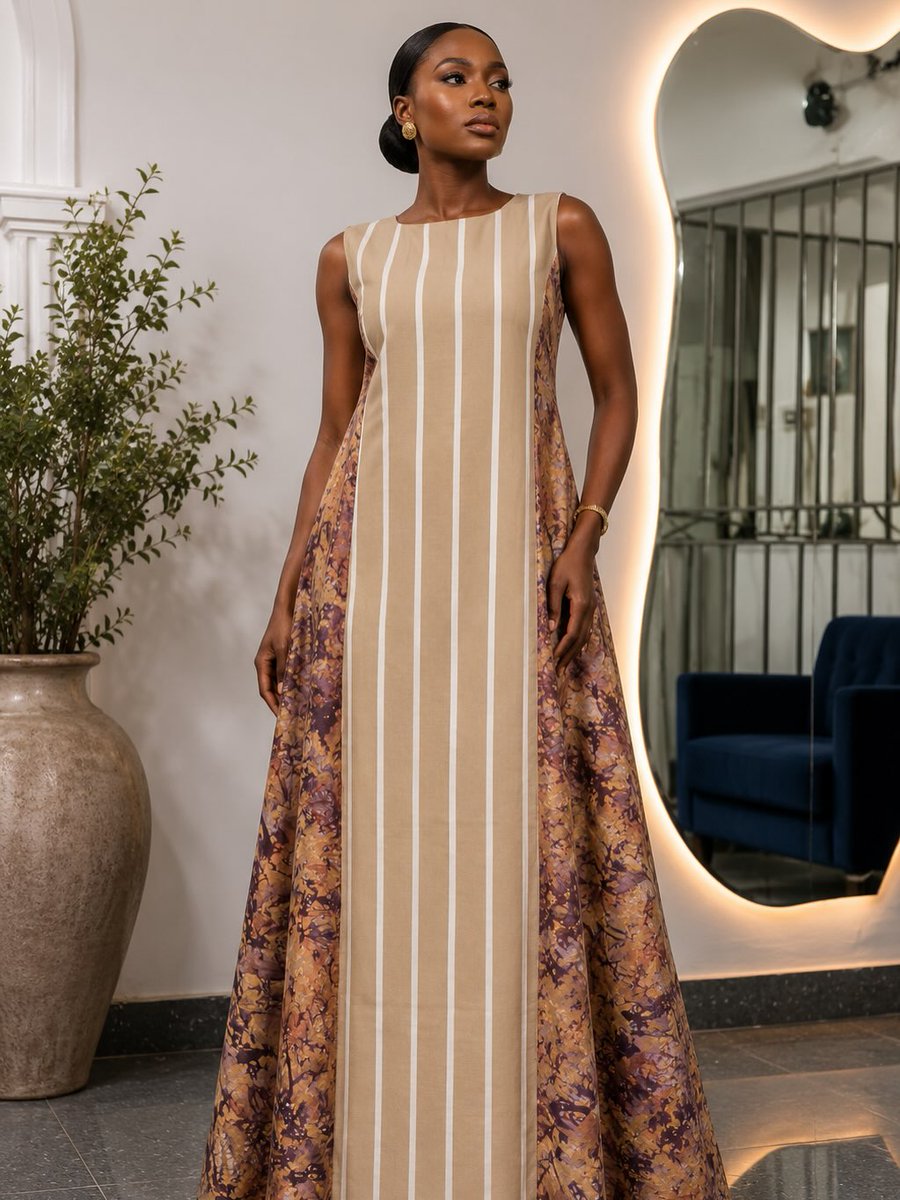 stellamitchelln's tweet photo. The OMOTARA DRESS

A stunning fusion of Adire and Aso Oke, now available in fresh, vibrant prints and various sizes. Prints 1, 2, 4, 5, 6, and 7 are sold out. Print 3 is available. Price: ₦45, 000 https://t.co/DLUG5UGlfG