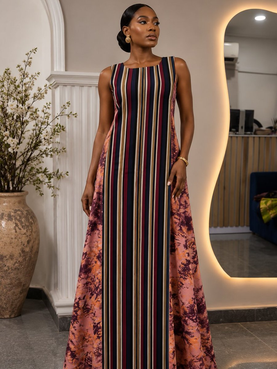 stellamitchelln's tweet photo. The OMOTARA DRESS

A stunning fusion of Adire and Aso Oke, now available in fresh, vibrant prints and various sizes. Prints 1, 2, 4, 5, 6, and 7 are sold out. Print 3 is available. Price: ₦45, 000 https://t.co/DLUG5UGlfG