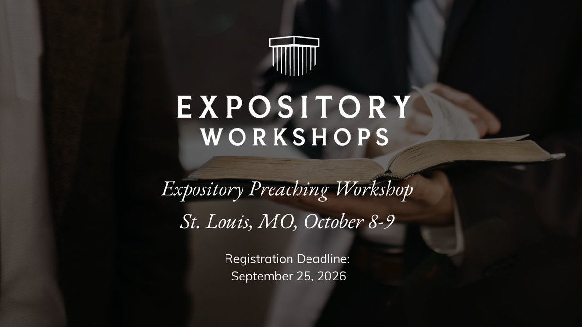 MastersSeminary's tweet photo. This is a final invitation to join Kent Dresdow and Andrew Gutierrez in St. Louis, October 8-9, for teaching and small group discussion designed to give you the tools to understand and teach God’s Word more effectively. Register Now https://t.co/jA1U5FOvIJ https://t.co/5zFk2AmQFE