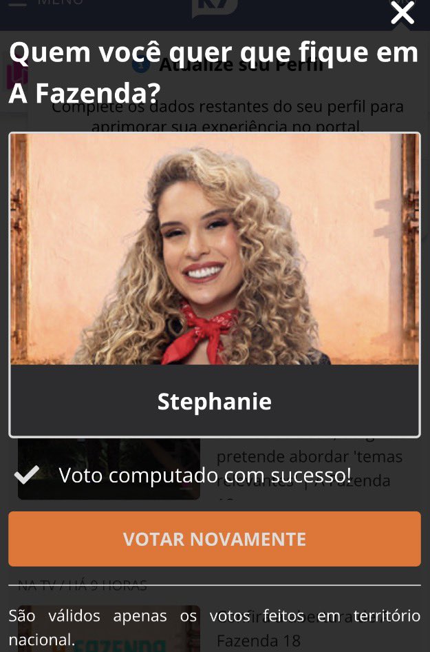 laryforbess's tweet photo. Serginho está com 33% / 34% Stephanie a sonsa Está com 28% vamooooooo #ForaSerginho https://t.co/mPdq09wiRn