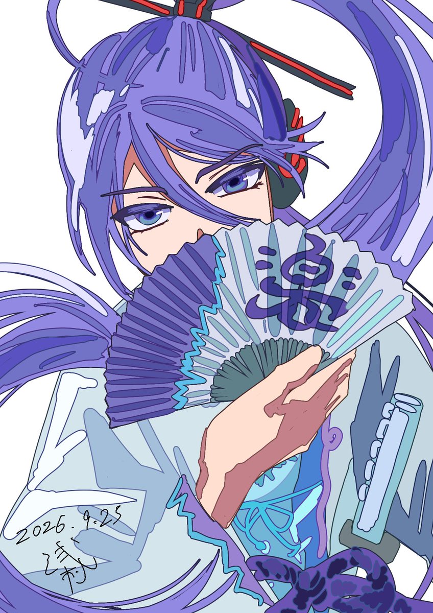Asamura_illust's tweet photo. ワンドロ15日目　神威がくぽ https://t.co/ZZDfy0eshG