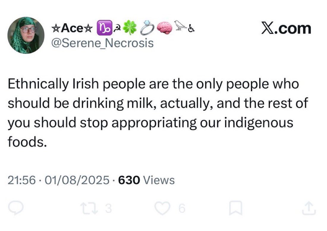 alexvidalwriter's tweet photo. I genuinely can’t tell if this person is doing a bit or not https://t.co/p4Ei0B8LMY