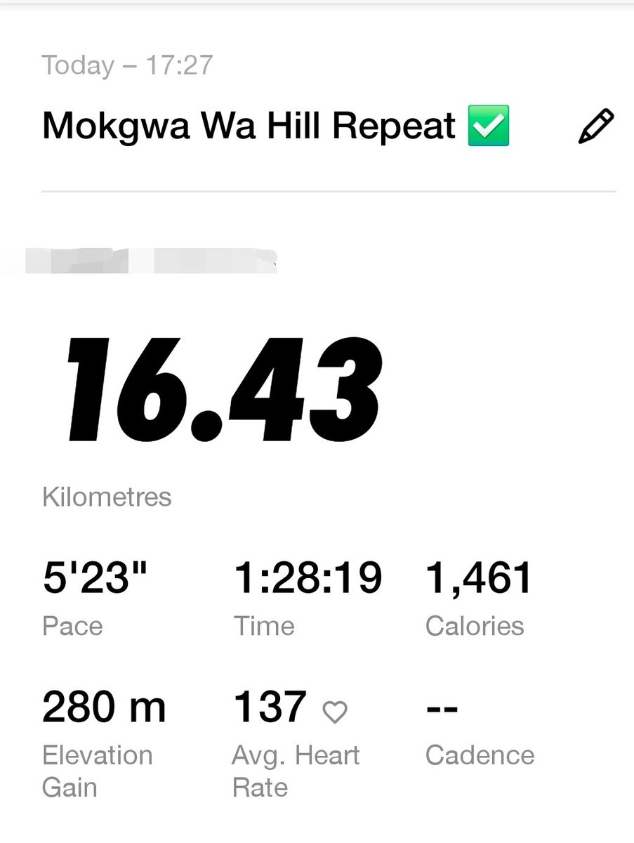 Masemola_Amo's tweet photo. Gauteng North Hill: 0

Me: 5

#KeaTšhabeša 
#FetchYourBody2026 
#IChoose2BActive
#InHerHonour
#RunningWithTumiSole 
#LetsGetFit
#MeVsMe
#TrapnLos 
#RBGFitClub
#HealthIsWealth https://t.co/NKEtQLzoF2