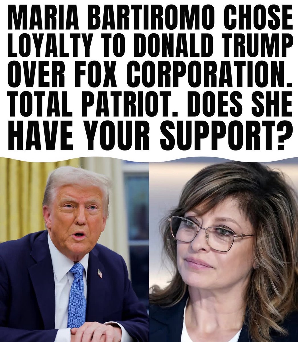 FloraLuzz_'s tweet photo. Bartiromo chose Trump over the Fox machine. They’re calling her a patriot.
Do you stand with her? https://t.co/JZIblbsjAy