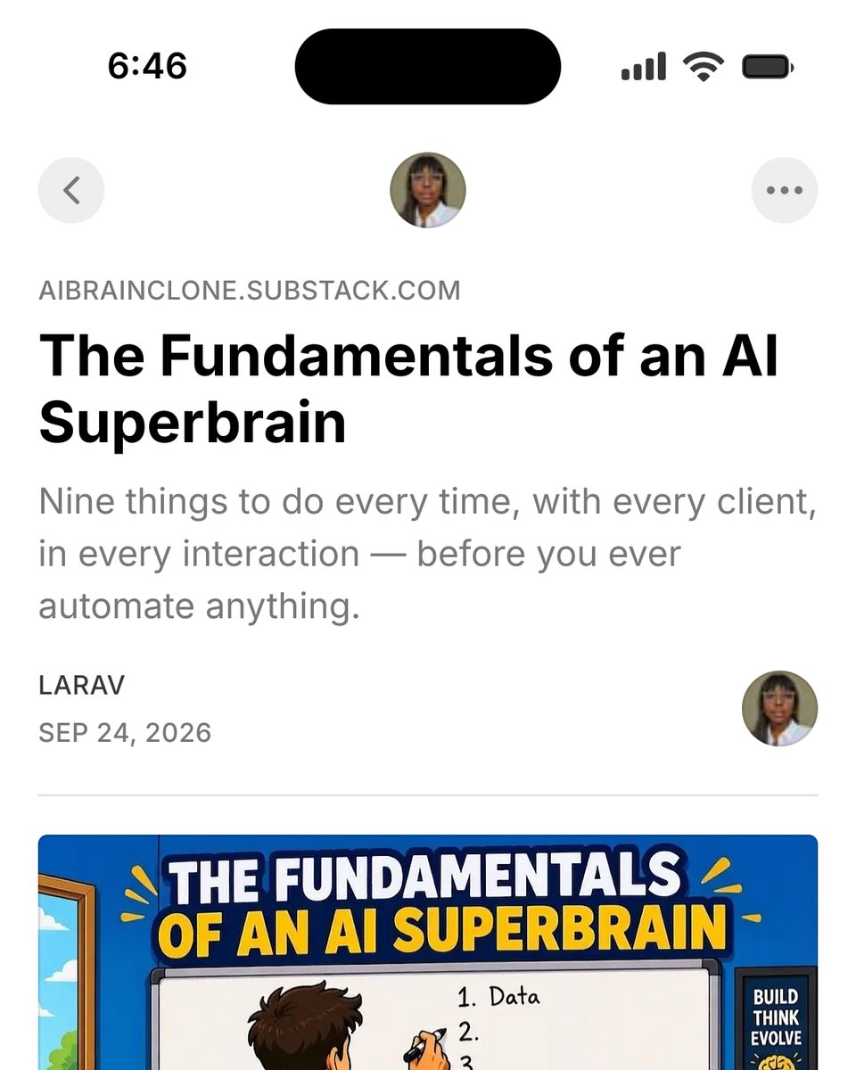 LaRaven_Gordon's tweet photo. New piece: 9 things to do every client, every interaction, before you automate anything. https://t.co/z4L3dlVRdx https://t.co/qaAf8Xv3ZN
